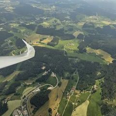 Flugwegposition um 11:16:08: Aufgenommen in der Nähe von Schwarzwald-Baar-Kreis, Deutschland in 1794 Meter